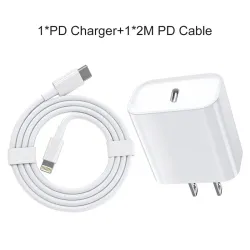 2 In 1 USB C Type C Fast Charging Cable 20W Fast Charger For IPhone 14 13 12 11 Pro Max Plus SE3 X XS XR