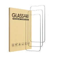 3pcs Premium Tempered Glass Screen Protector Pro,HD Tempered Glass Anti Scratch For IPhone14